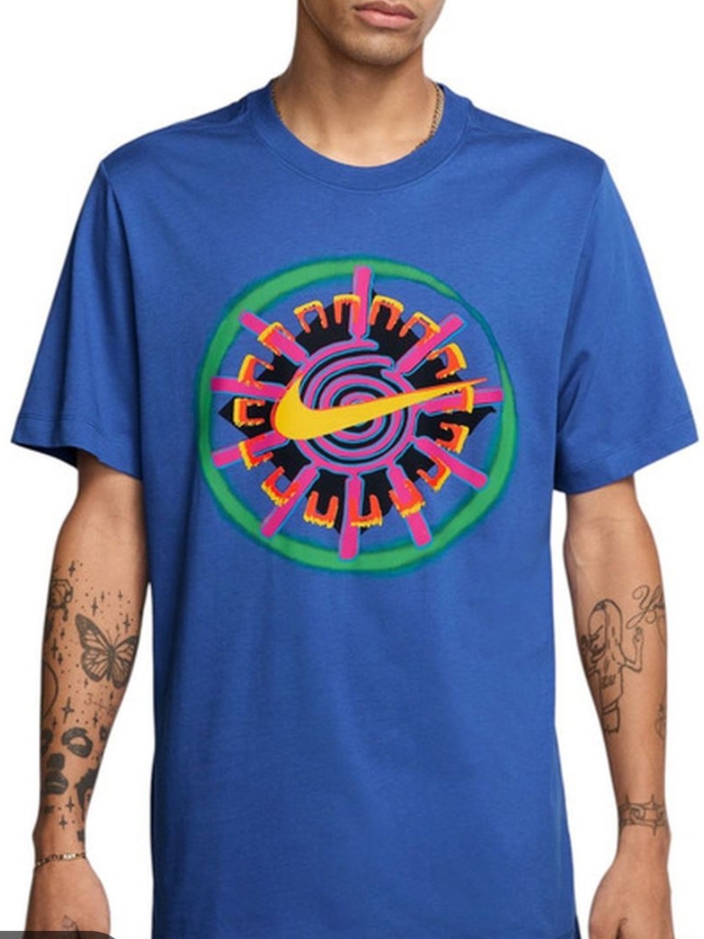 Nike Game Royal Short Sleeve Festival Graphic Tee men’s size L